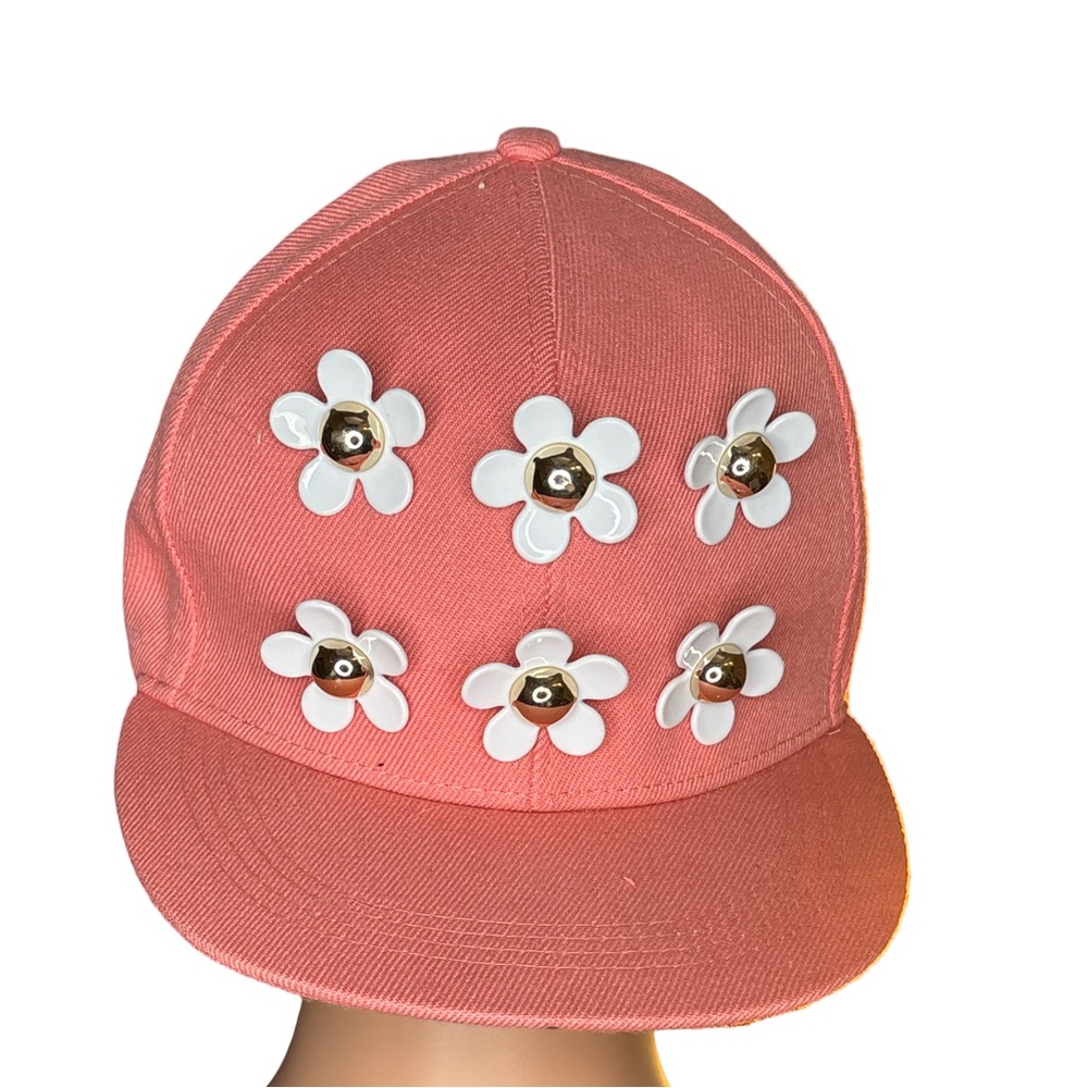 Claire's Pink Hat with White Flower Details (3 for $12 item)